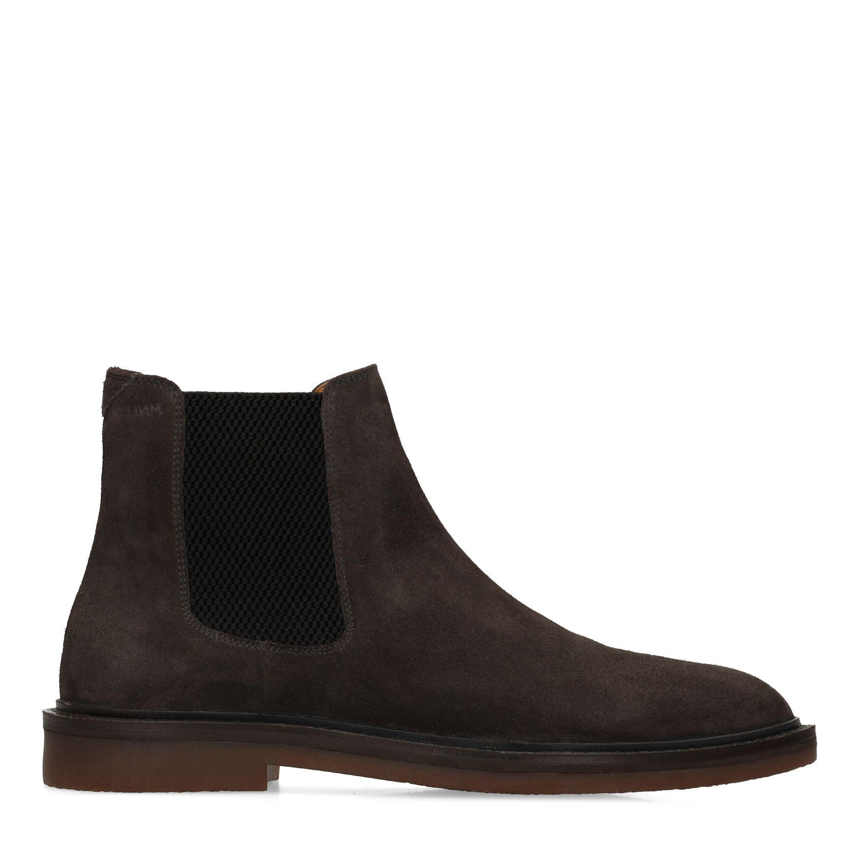 Antraciet suède chelsea boots