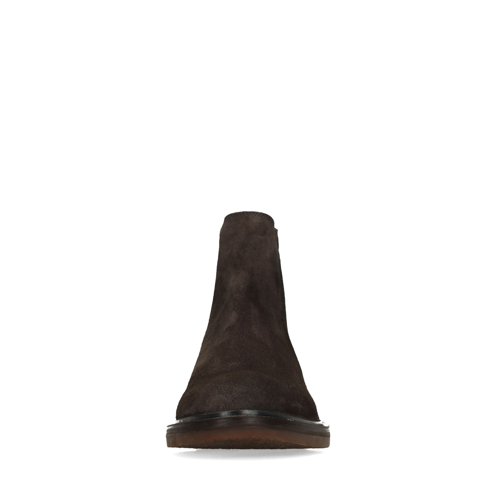 Antraciet suède chelsea boots