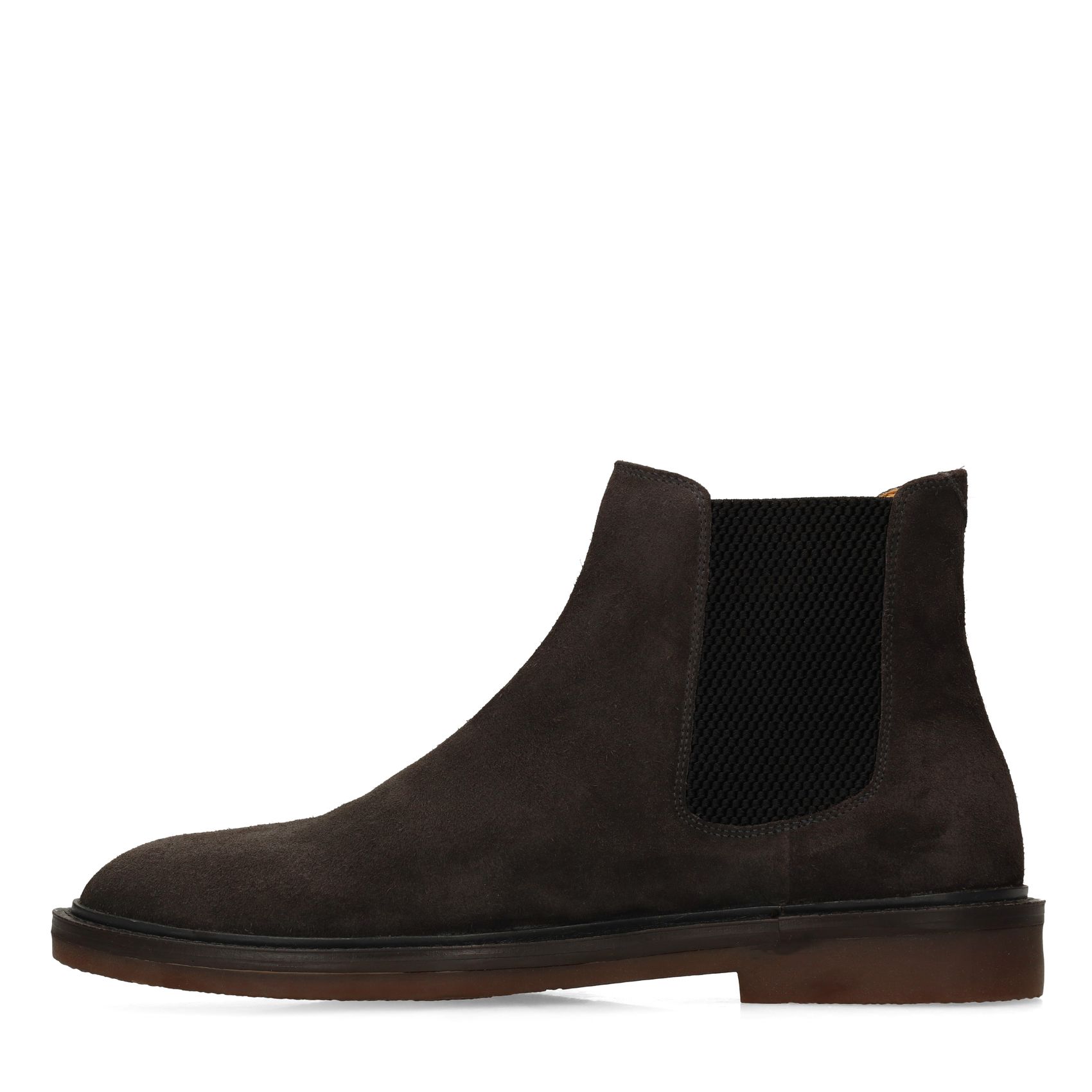 Antraciet suède chelsea boots