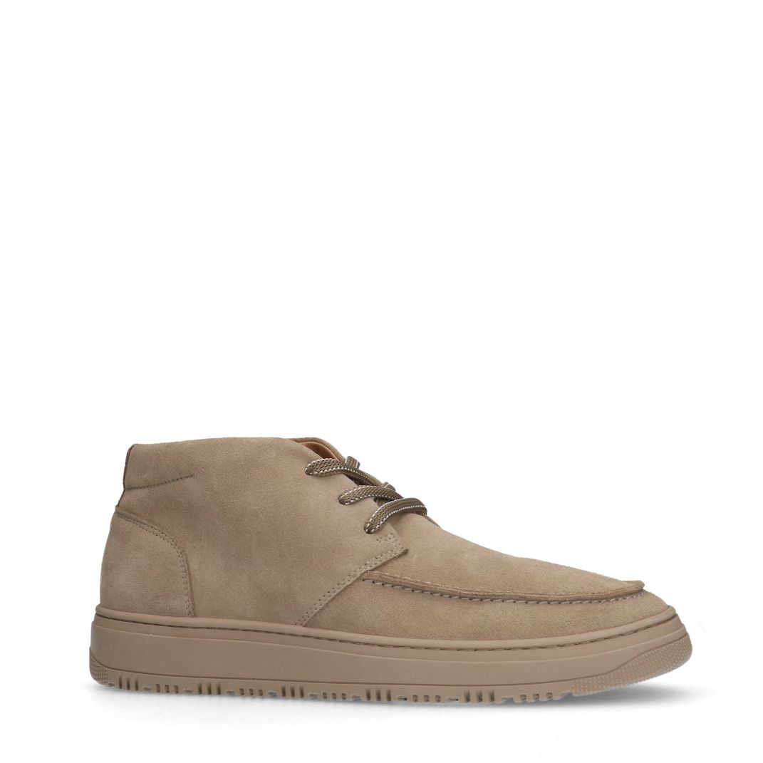 Beige suède veterboots