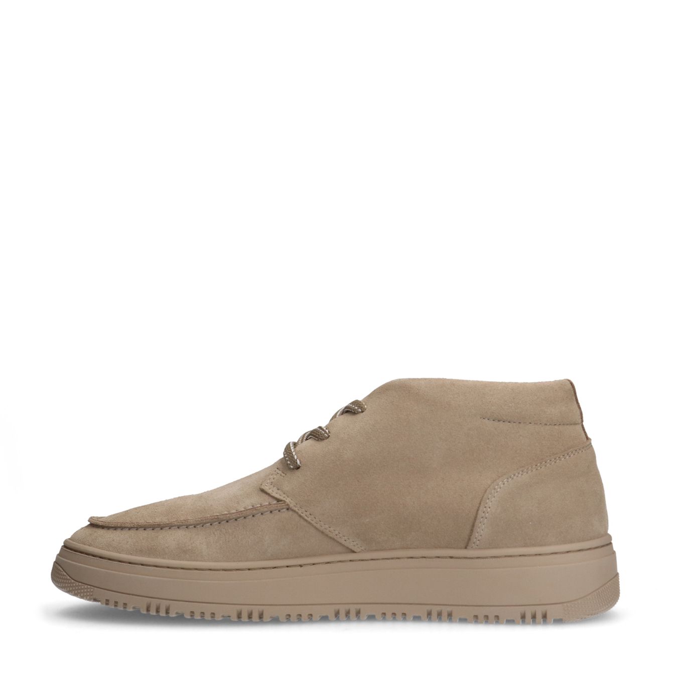 Beige suède veterboots