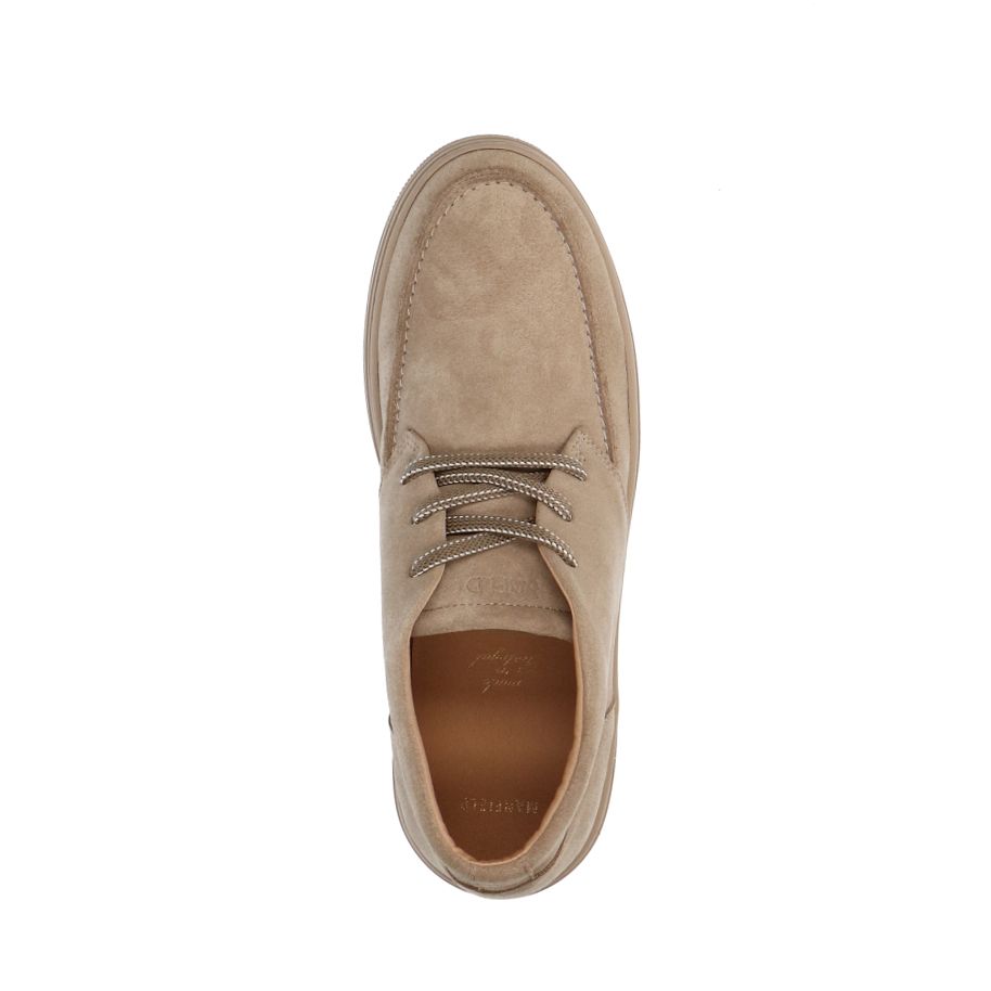 Beige suède veterboots