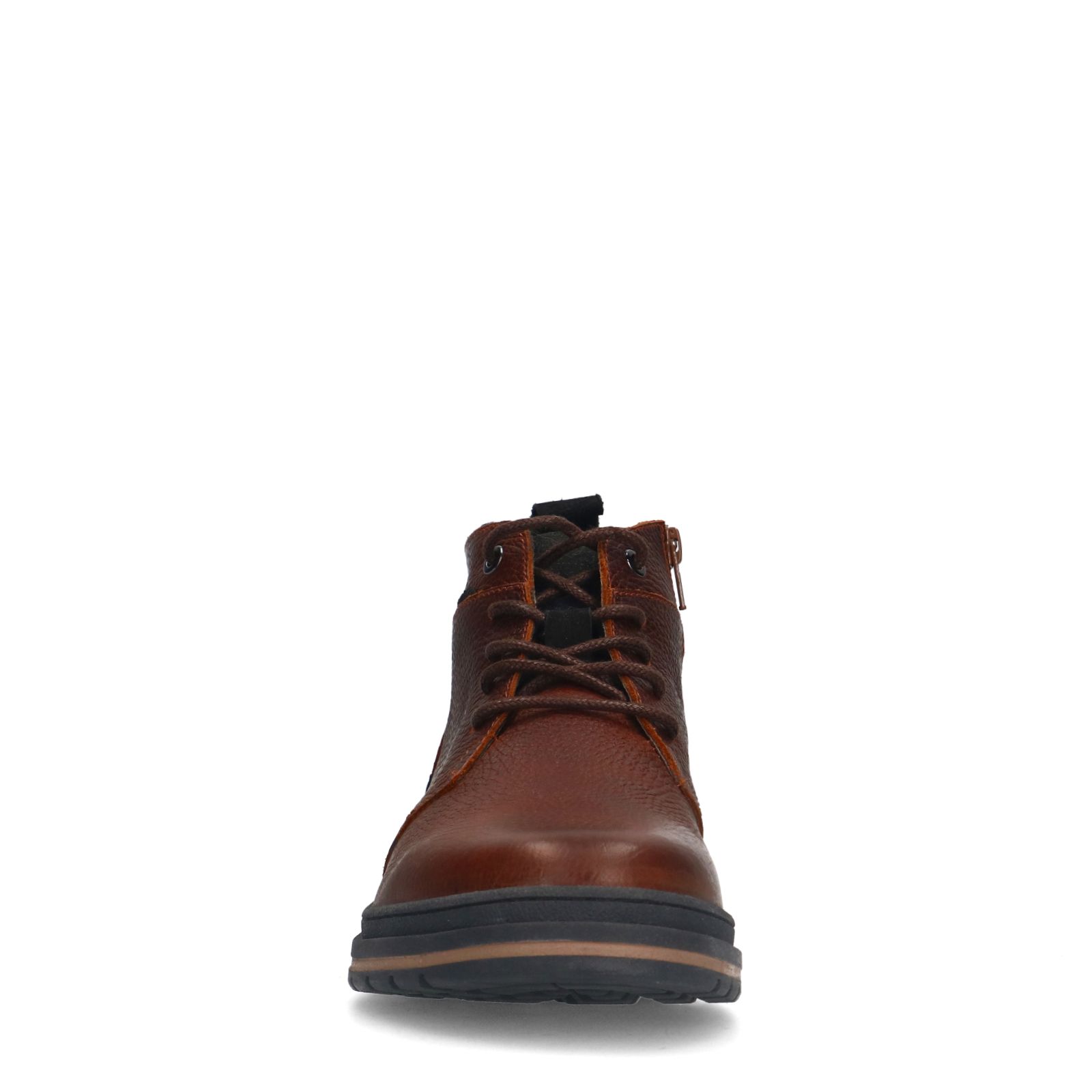 Cognac leren veterboots
