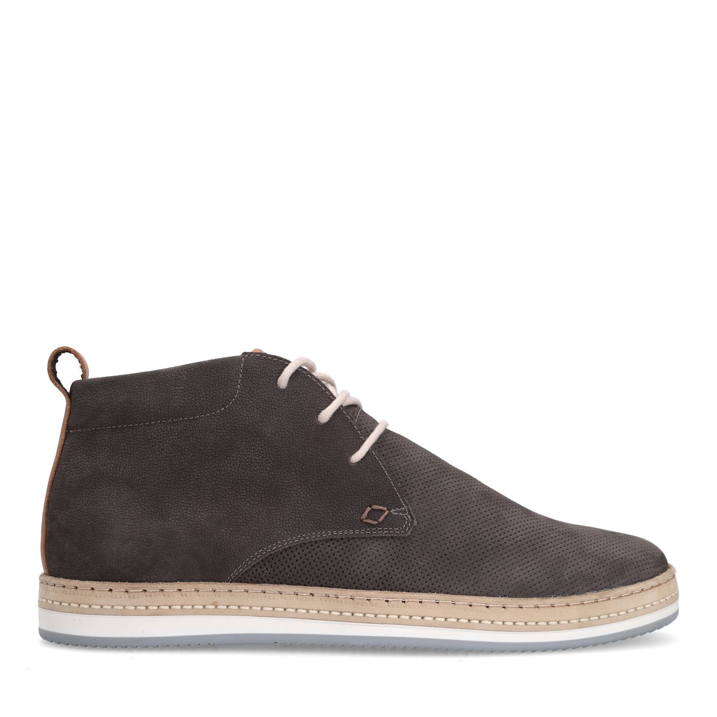 Taupe nubuck veterboots