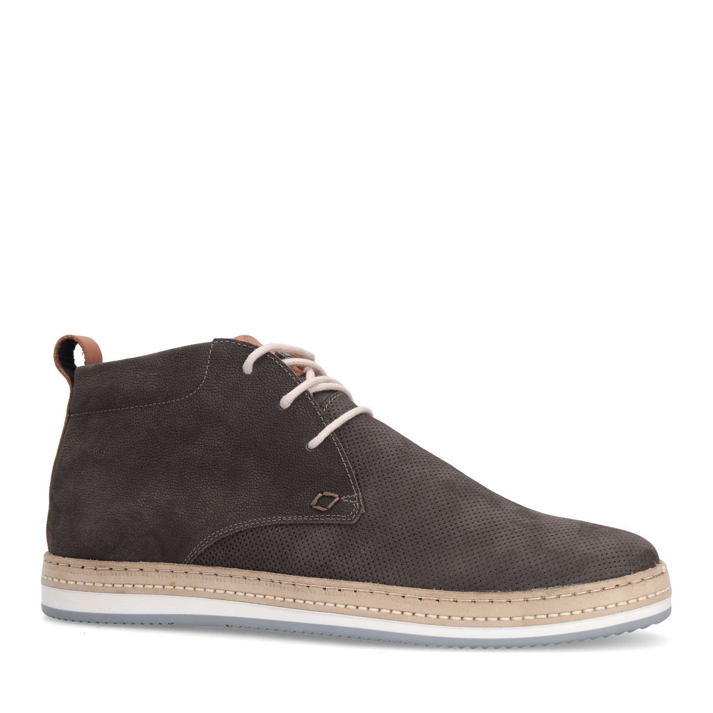 Taupe nubuck veterboots