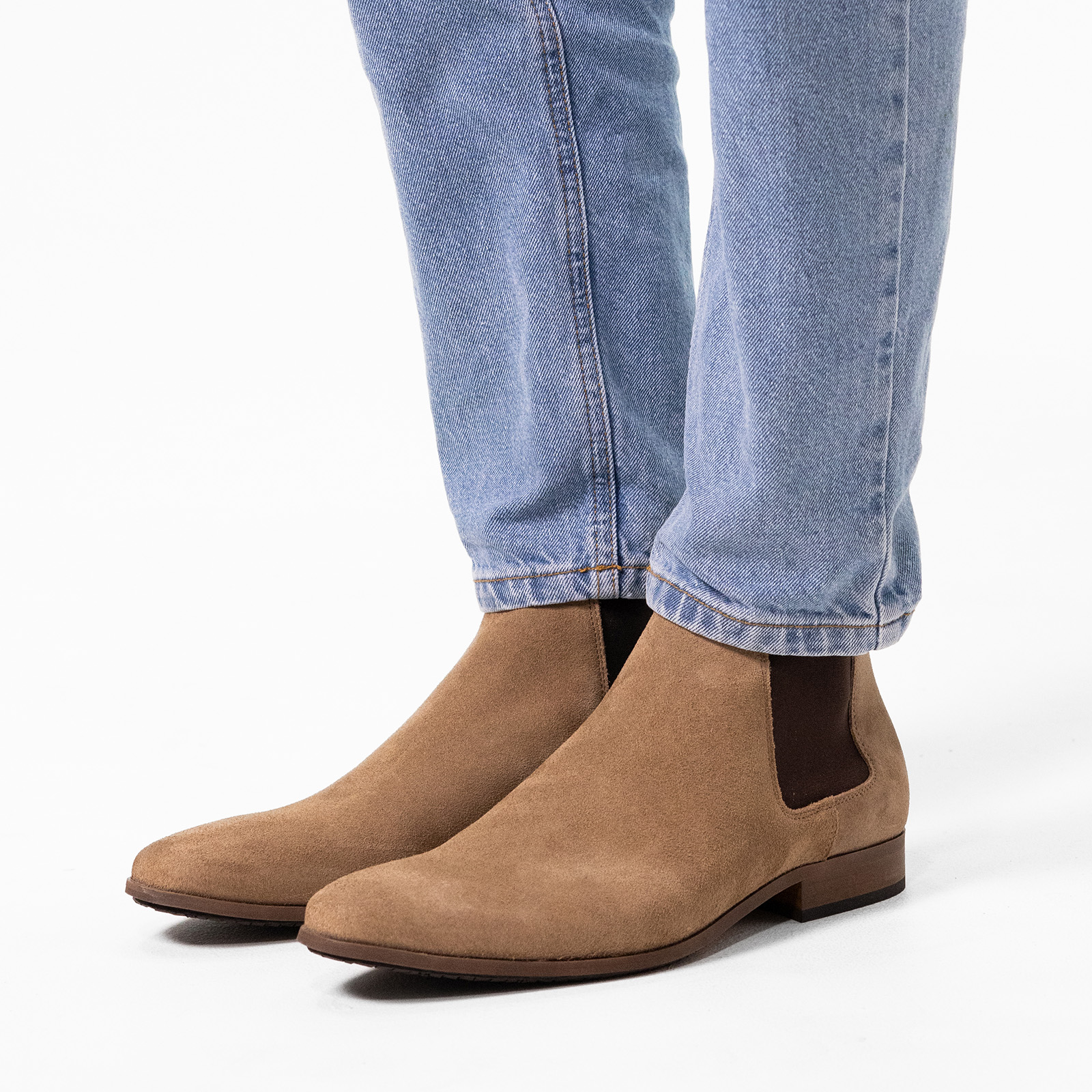 Suede chelsea boots shops heren