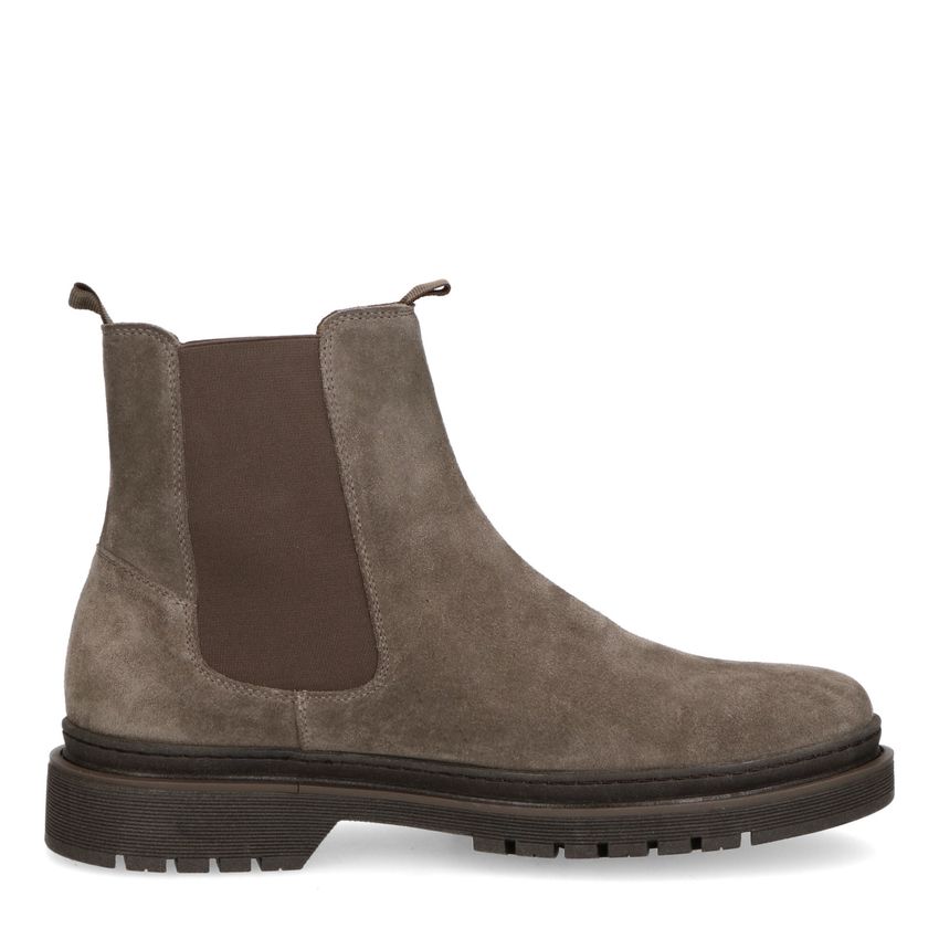 Taupe suède chelsea boots