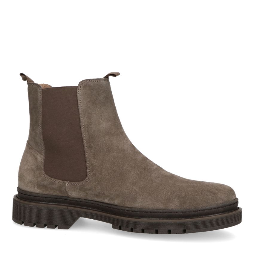 Taupe suède chelsea boots