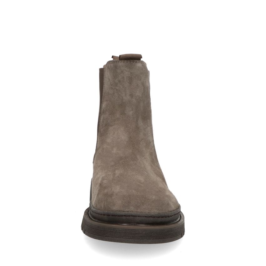 Taupe suède chelsea boots