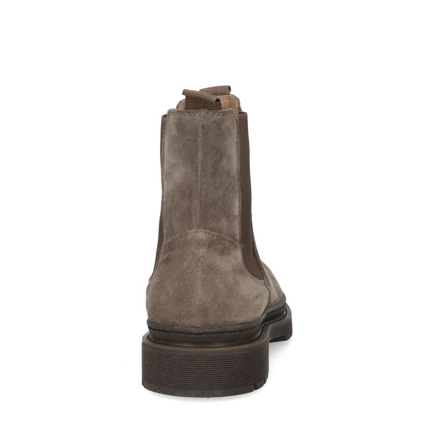 Taupe suède chelsea boots