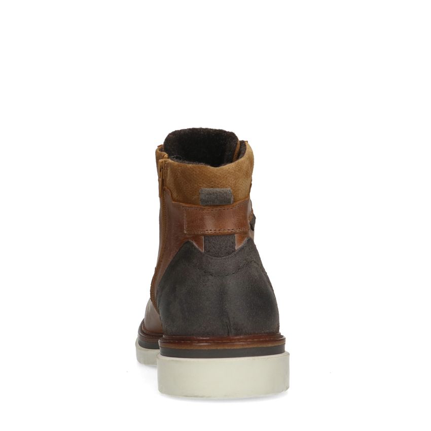 Bruine leren veterboots