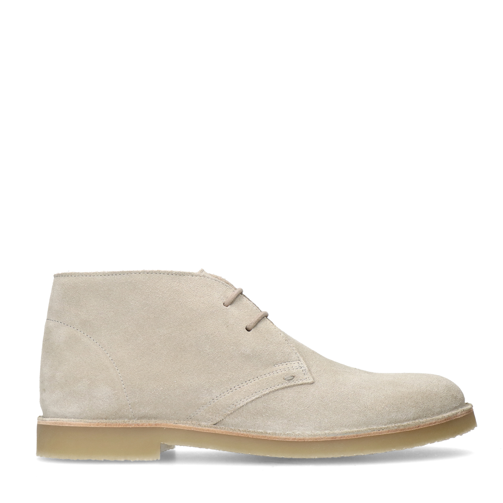 Beige suède veterboots | Desert boots | Manfield | Manfield