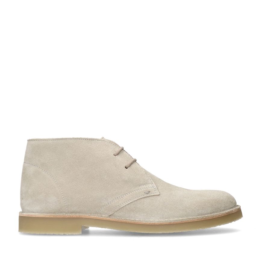 Beige suède veterboots