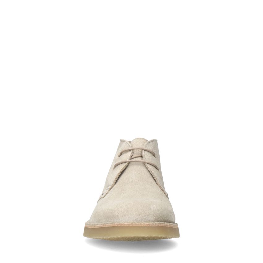 Beige suède veterboots