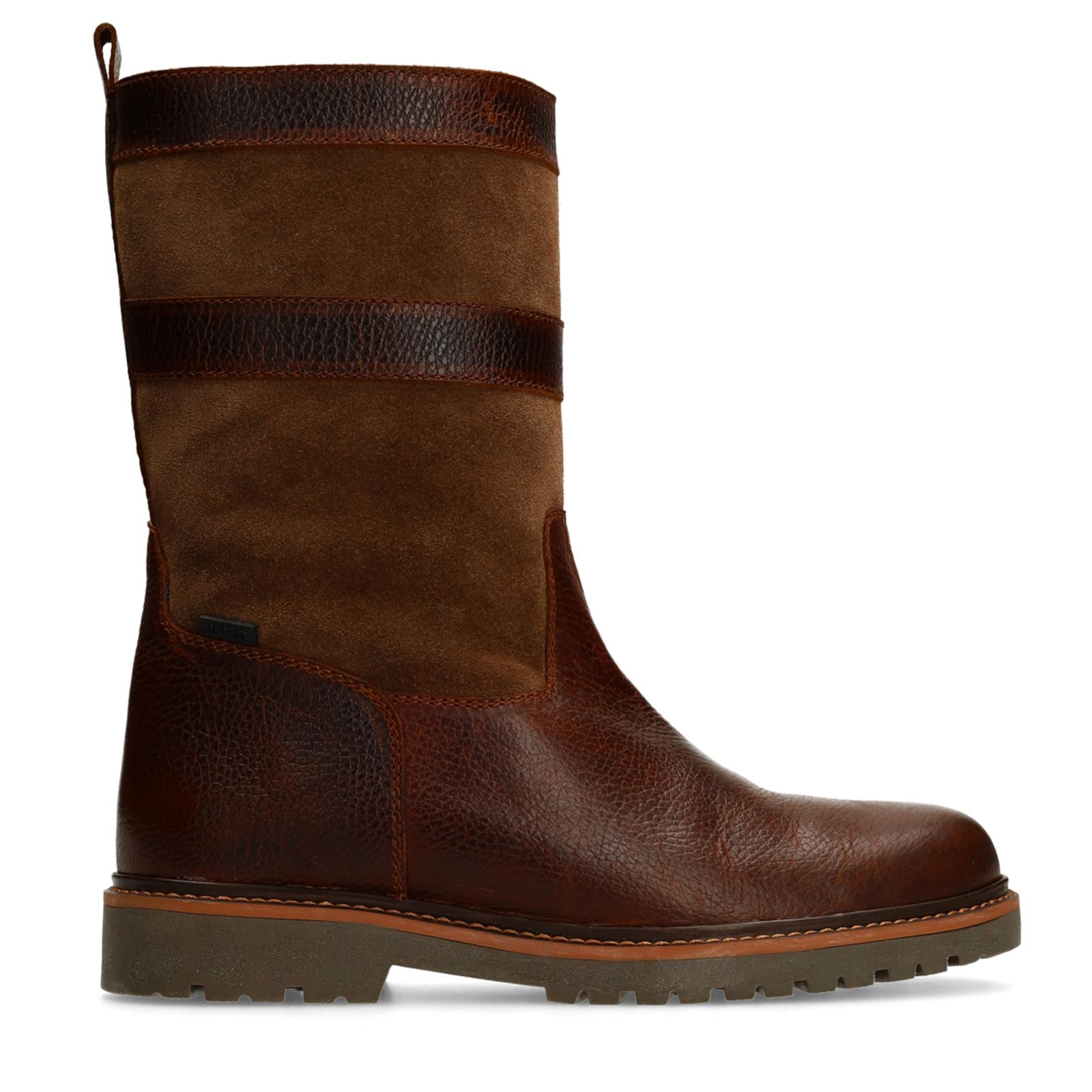 Cognac leren boots