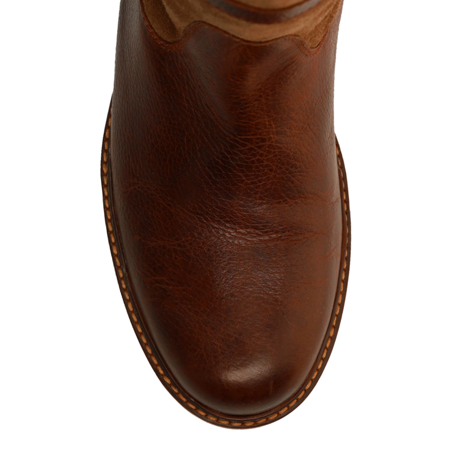 Cognac leren boots