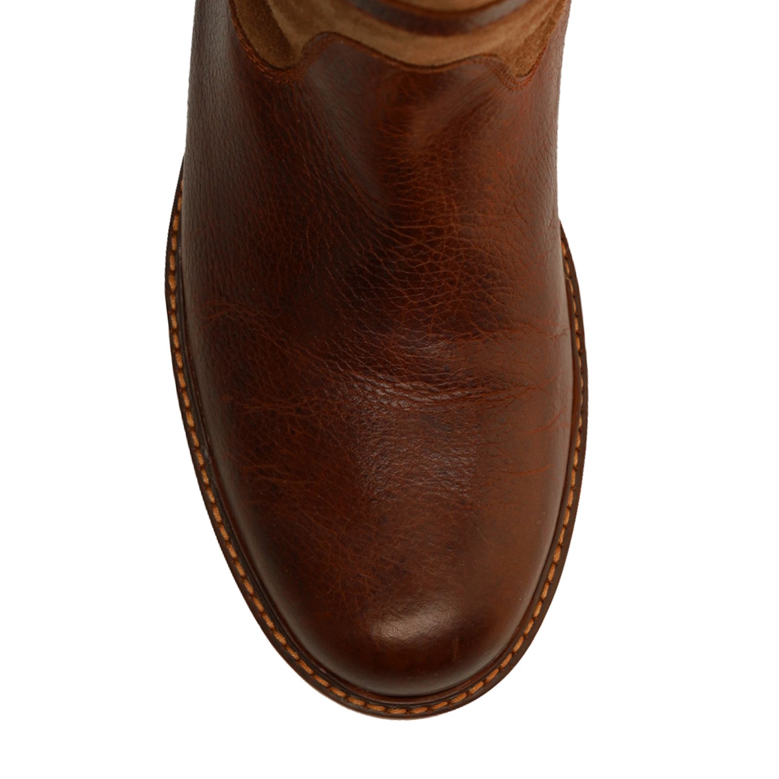 Cognac leren boots