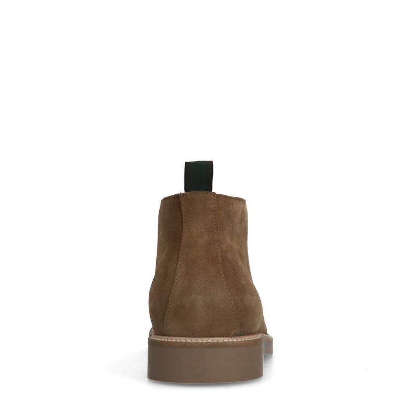 Taupe suède veterboots