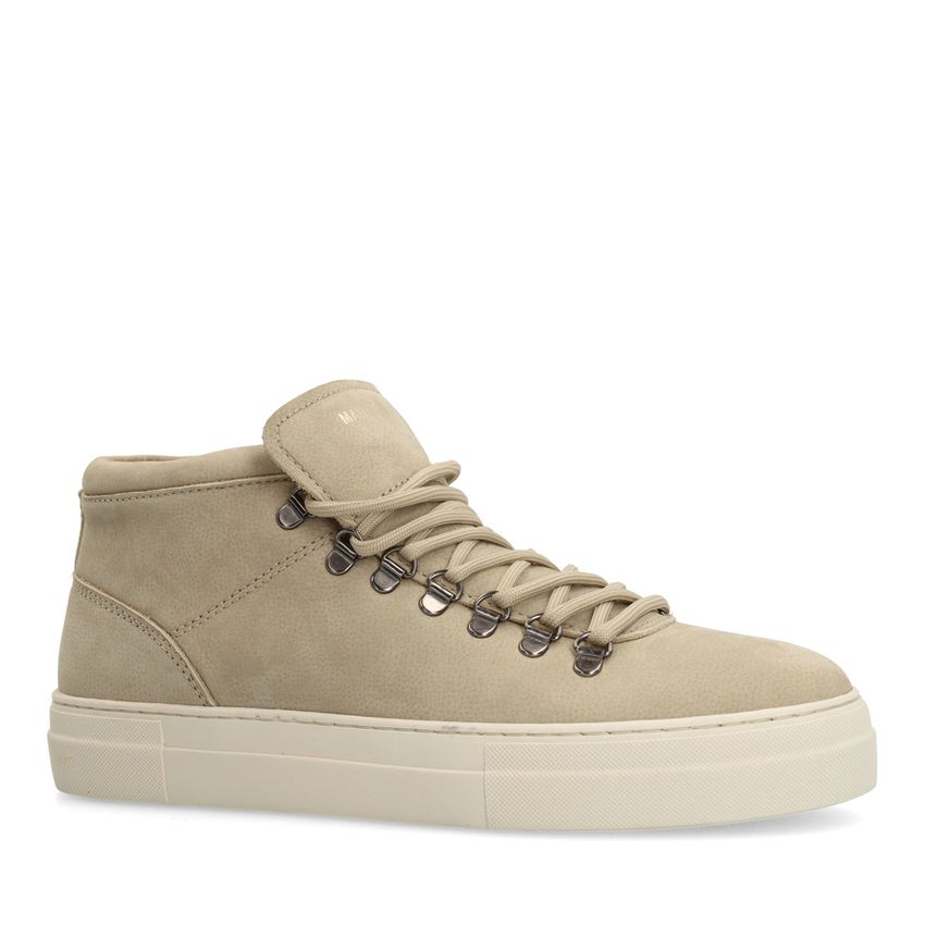 Beige nubuck sneakers