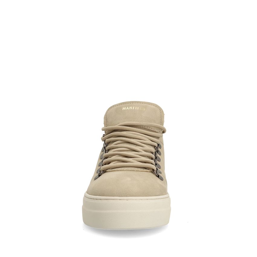 Beige nubuck sneakers