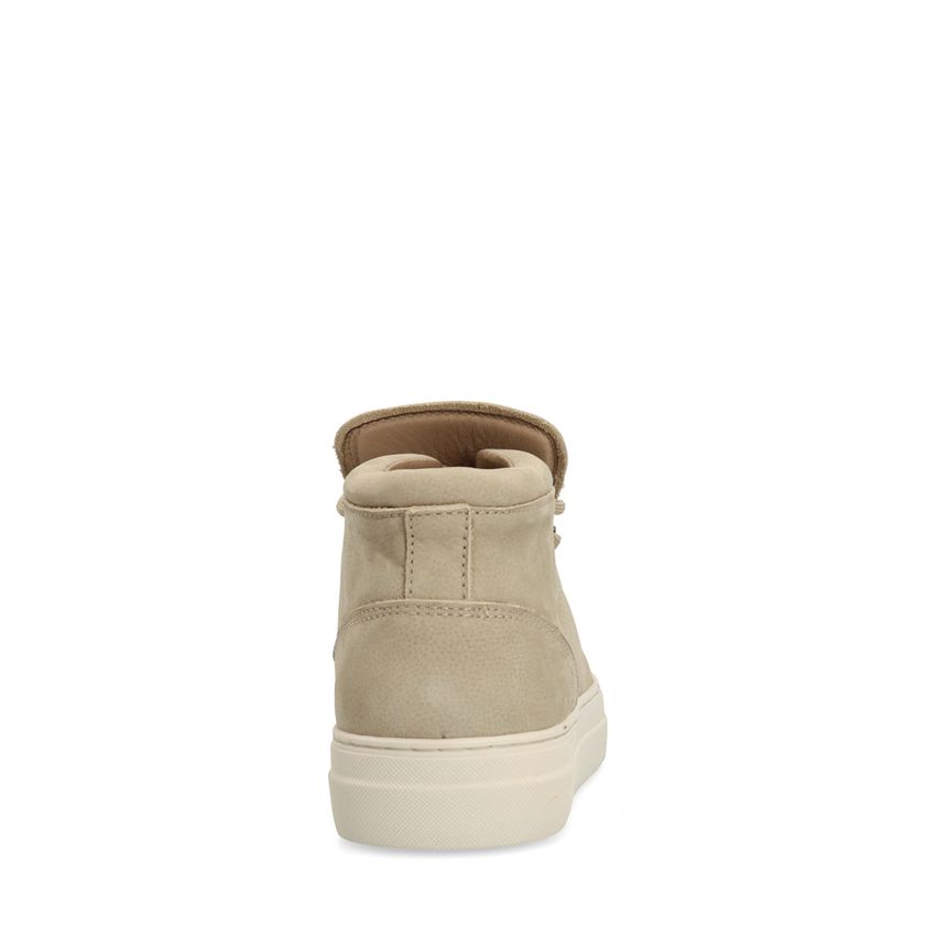 Beige nubuck sneakers