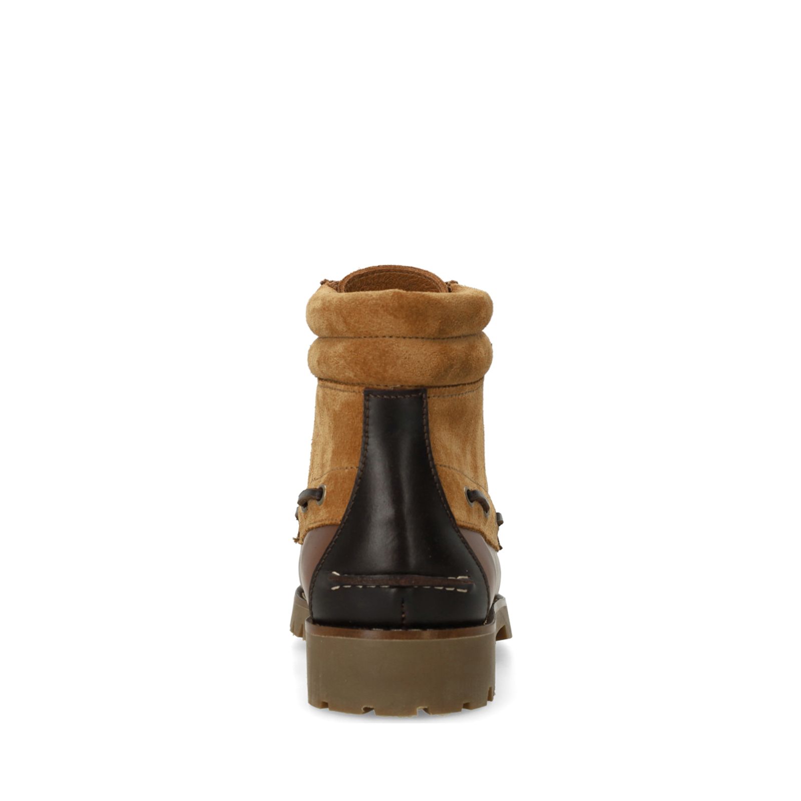 Cognac leren veterboots