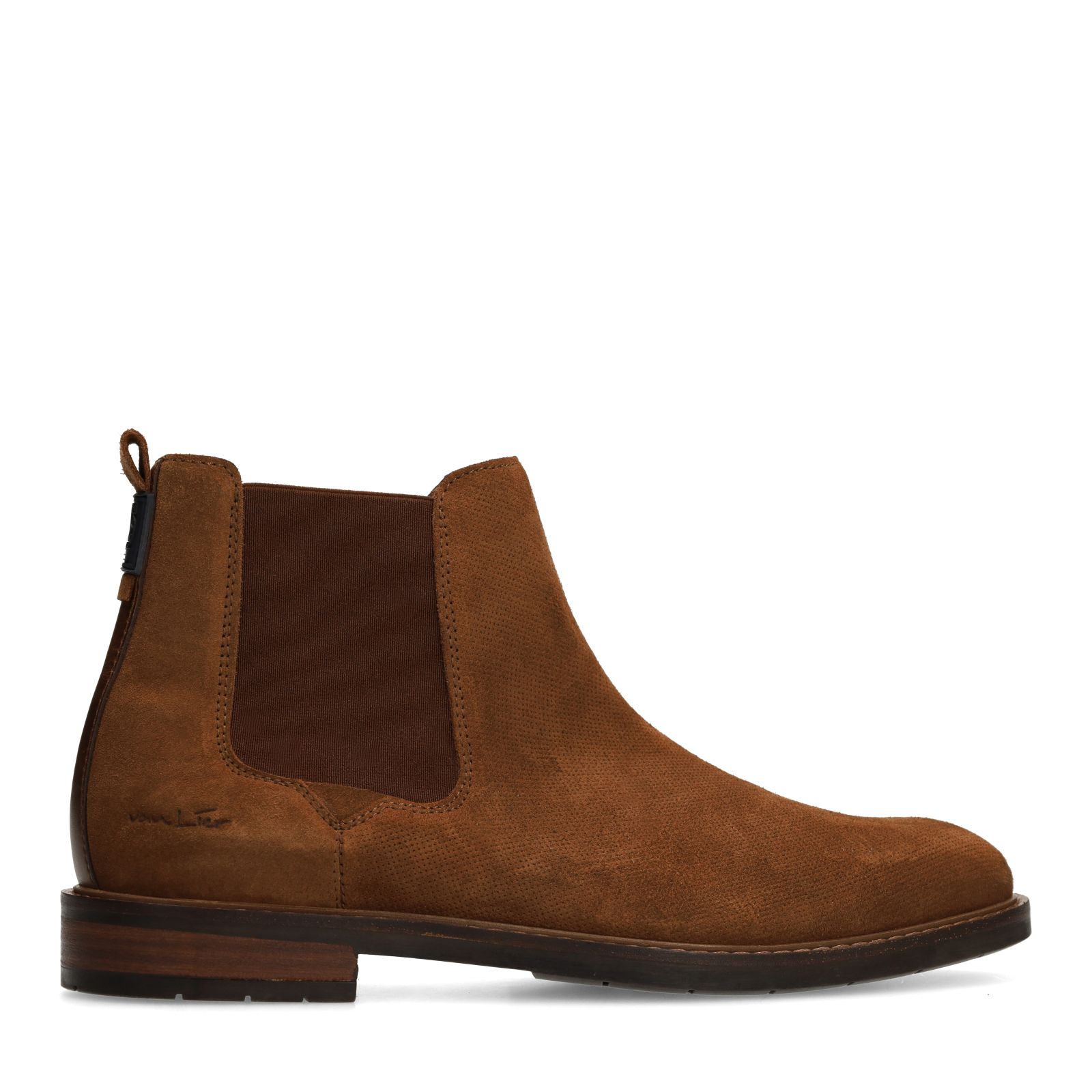 Cognac Boston suède chelsea boots