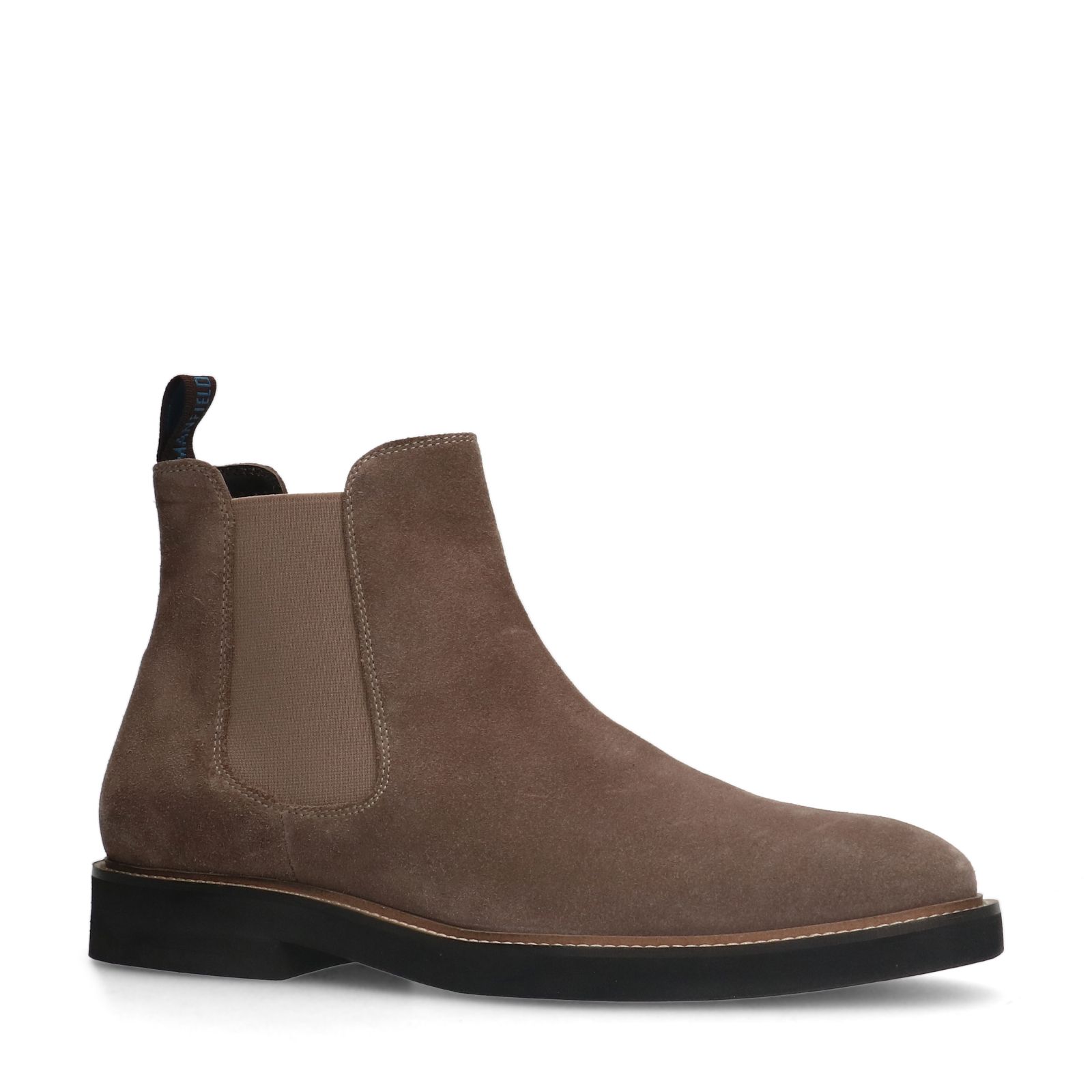 Beige suède chelsea boots