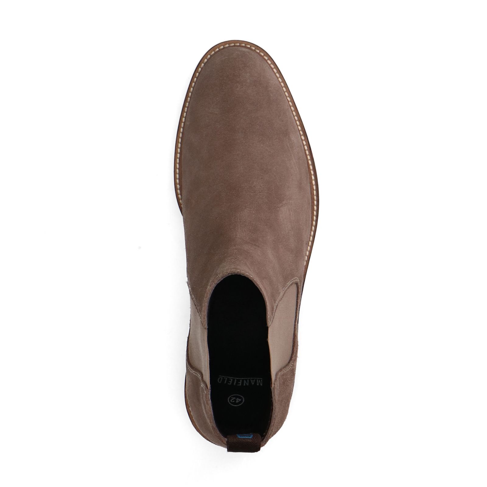 Beige suède chelsea boots