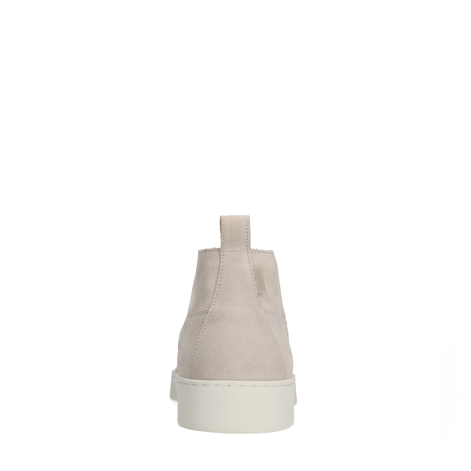 Beigefarbene Veloursleder-Boots