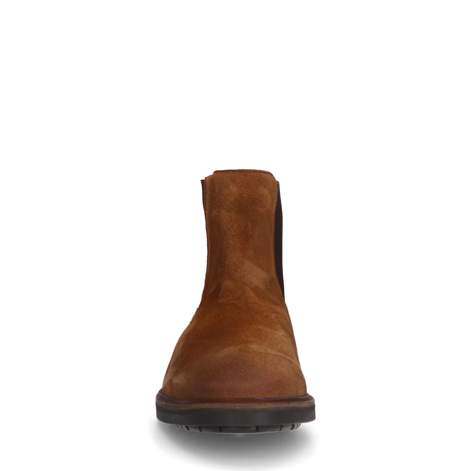 Cognac Rigi suède chelsea boots