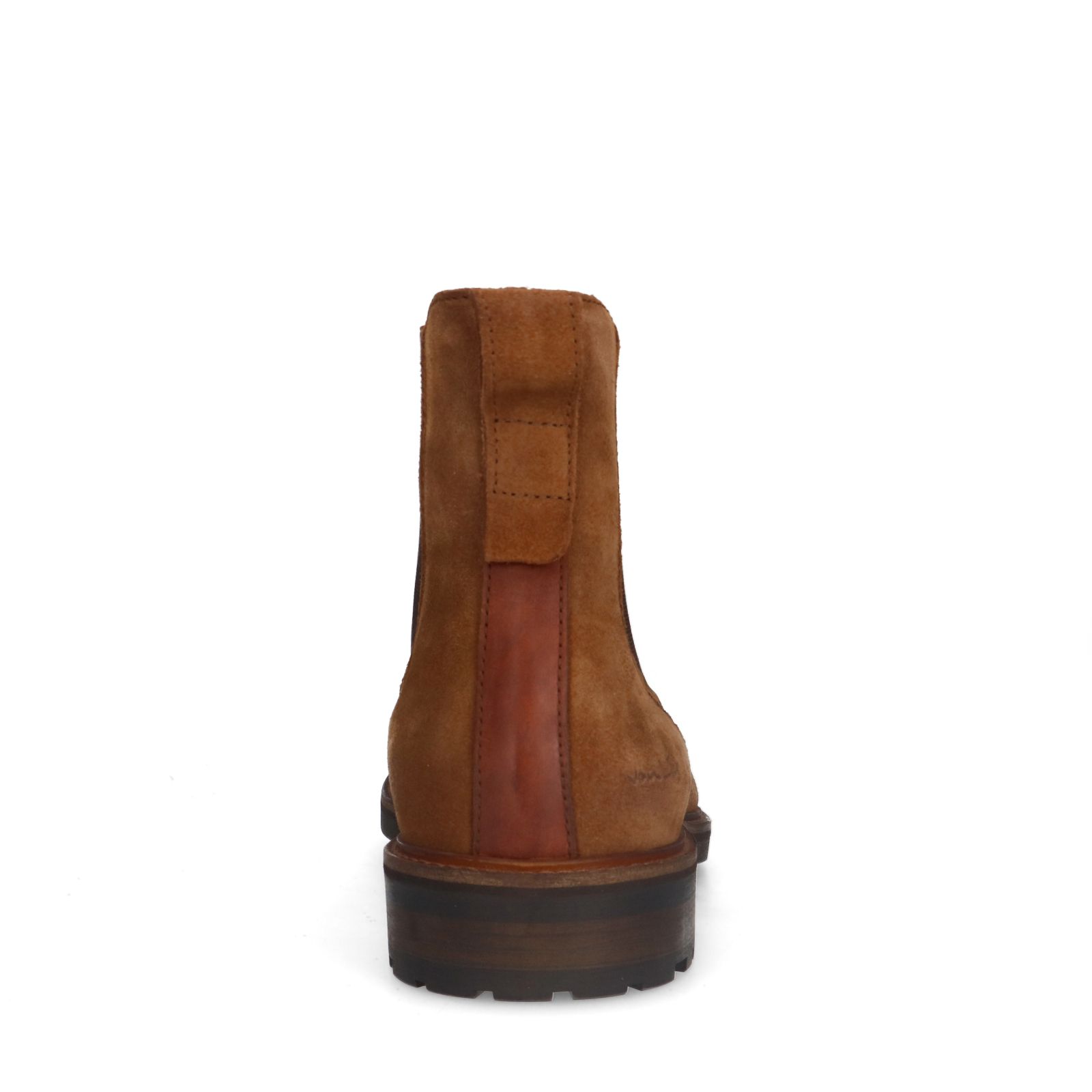 Cognac Rigi suède chelsea boots