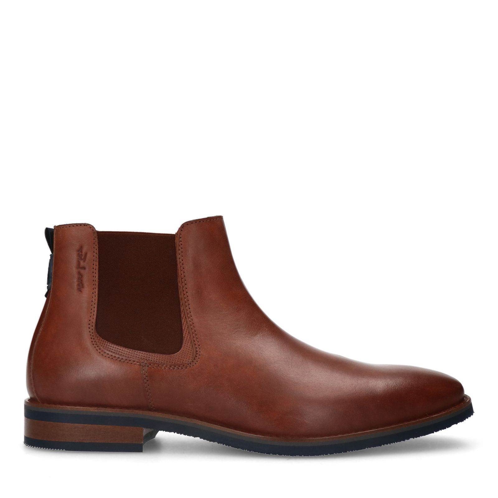 Cognac Amalfi leren chelsea boots