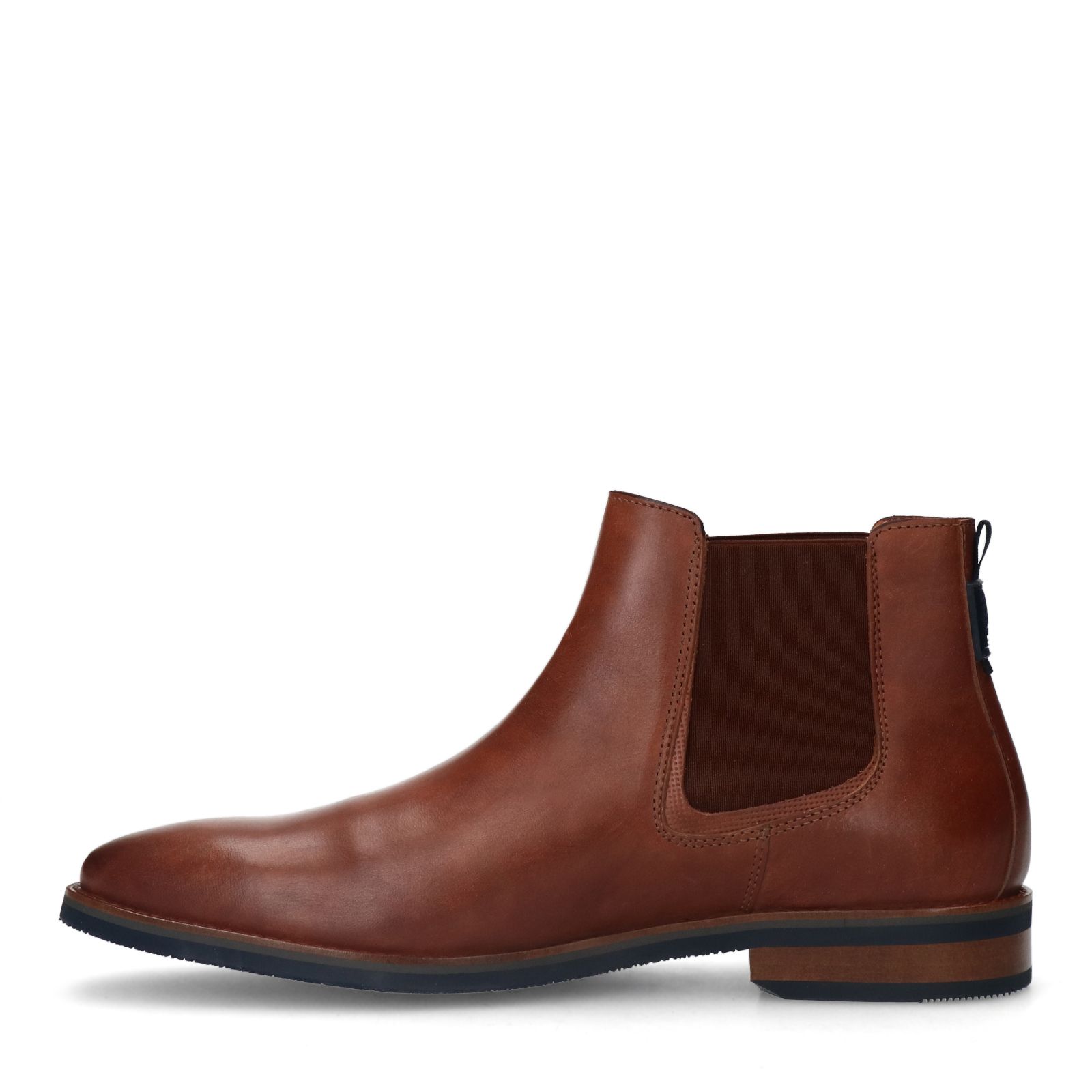 Cognac Amalfi leren chelsea boots