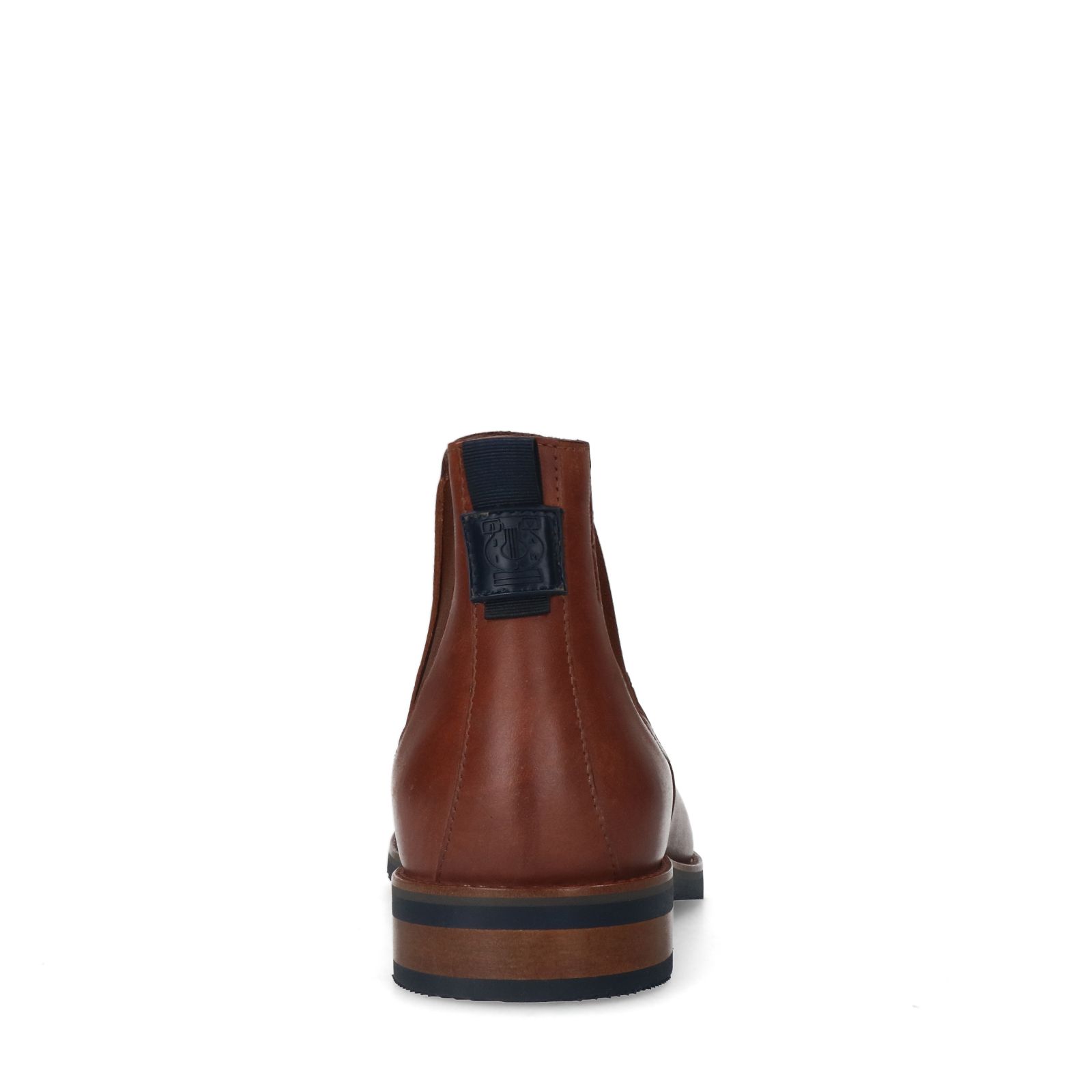 Cognac Amalfi leren chelsea boots