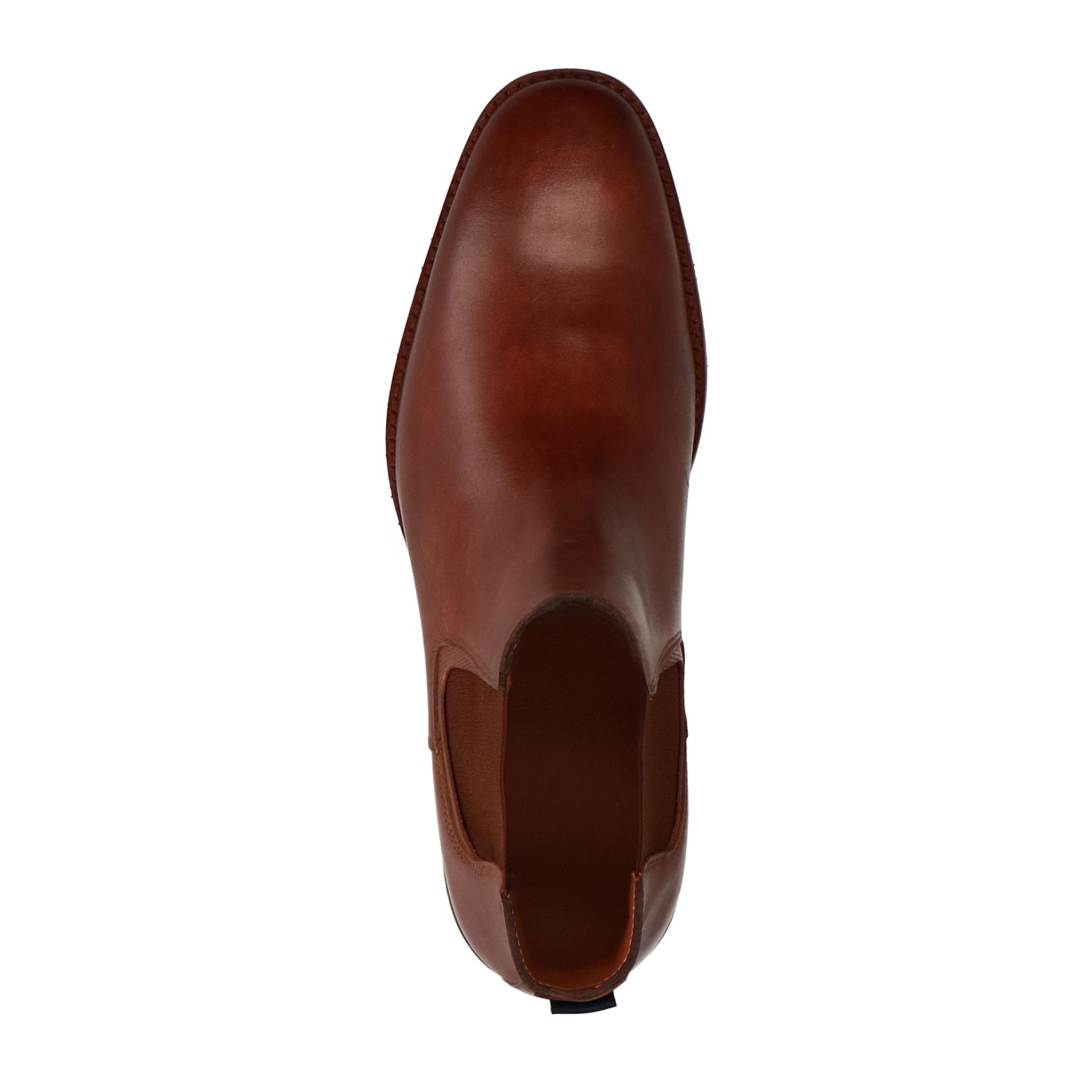 Cognac Amalfi leren chelsea boots