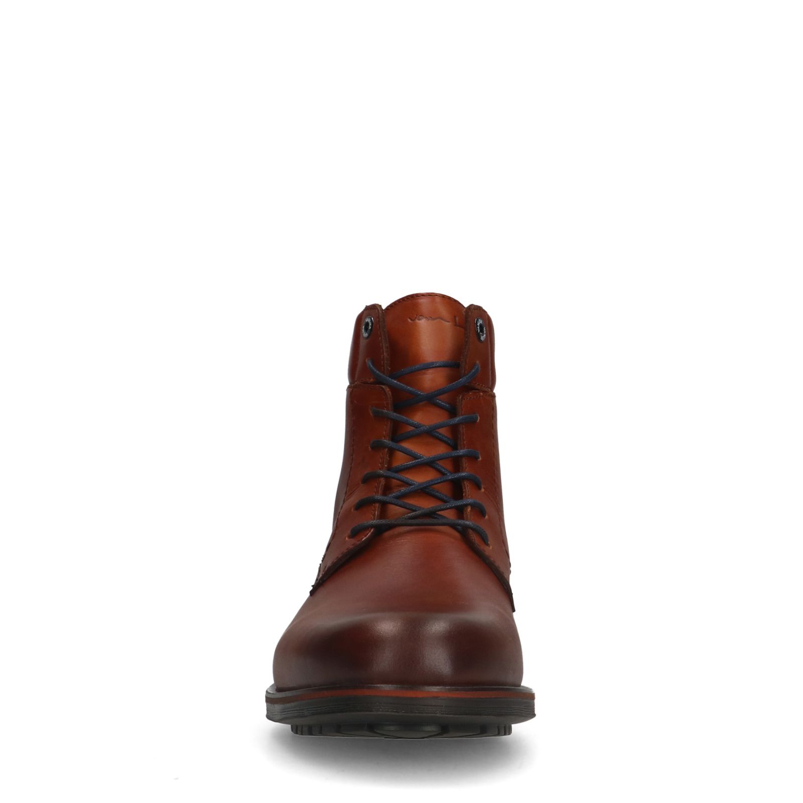 Cognac leren veterboots