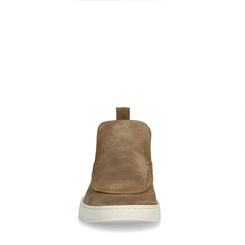 Taupe suède loafers