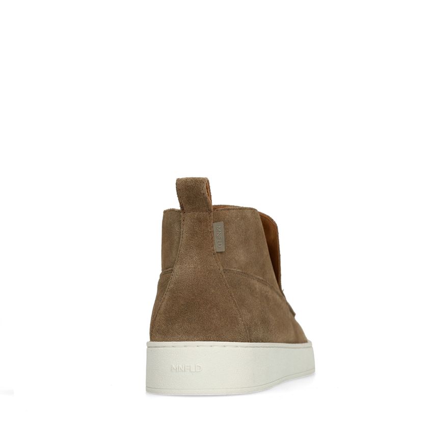 Taupe suède loafers
