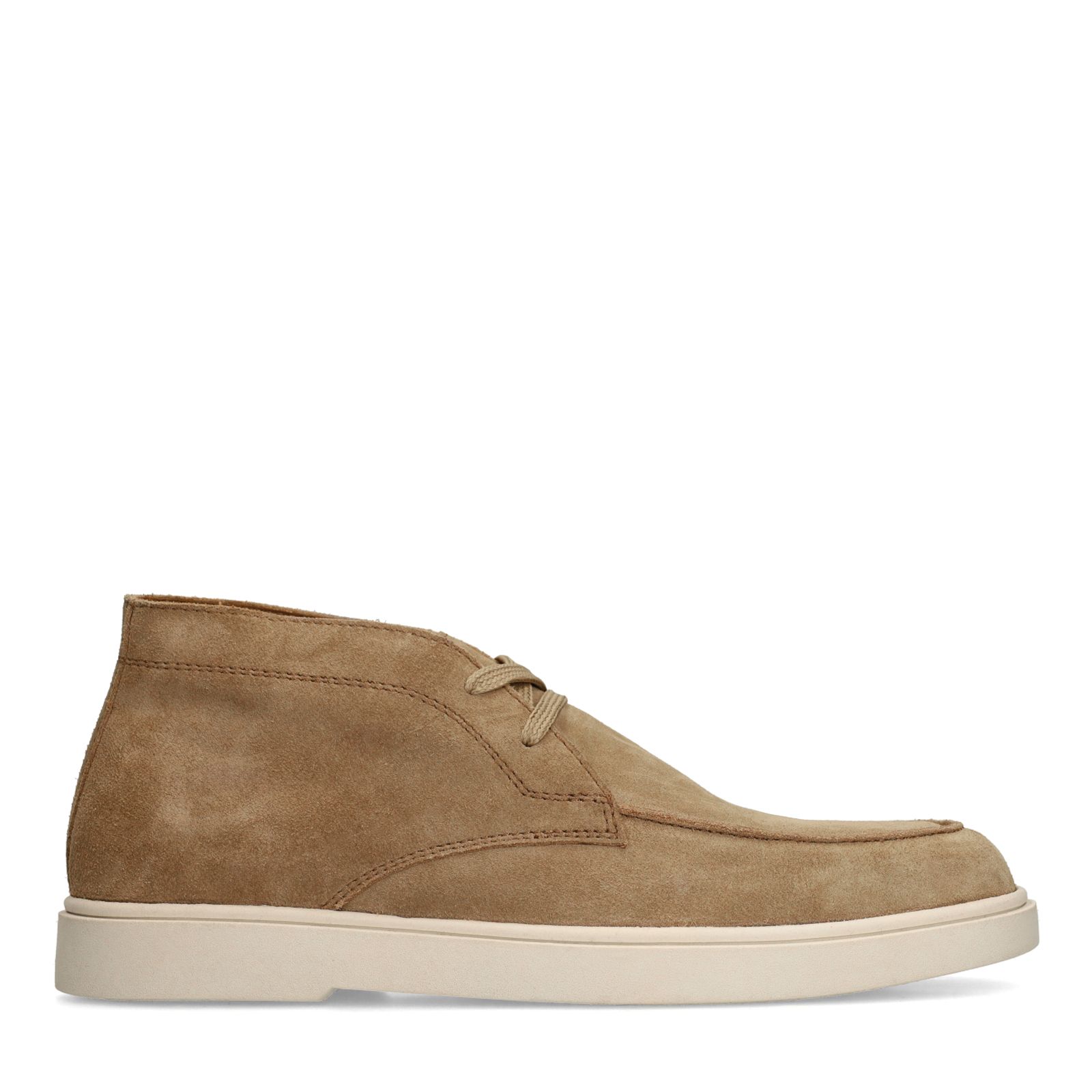 Braune Veloursleder-Schnürschuhe