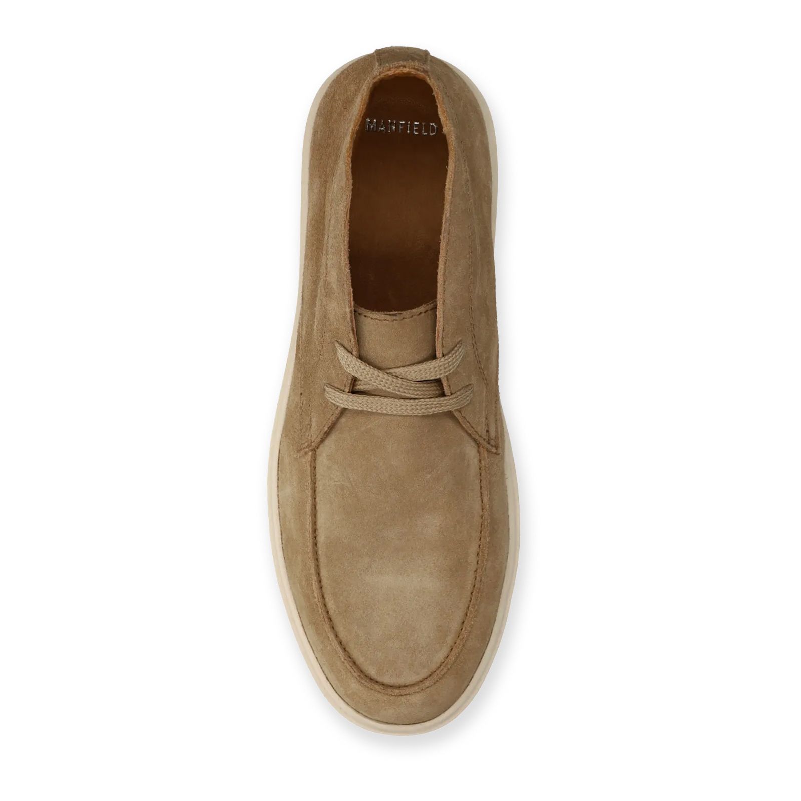 Taupe suède veterschoenen