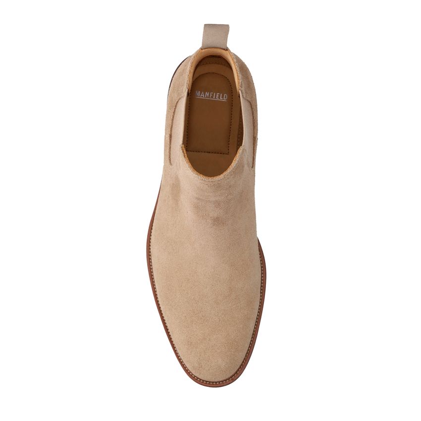 Taupe suède chelsea boots