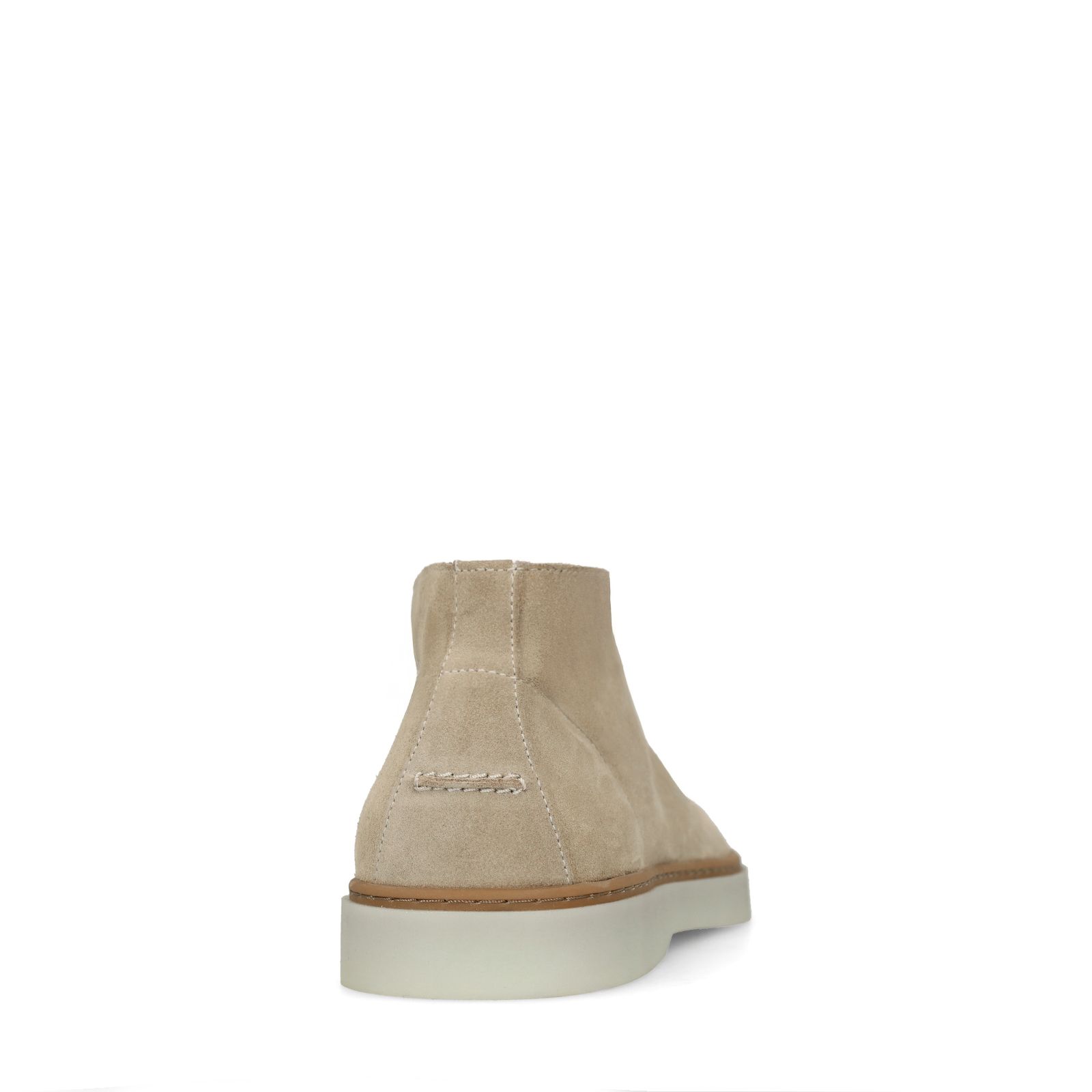 Beige suède veterschoenen