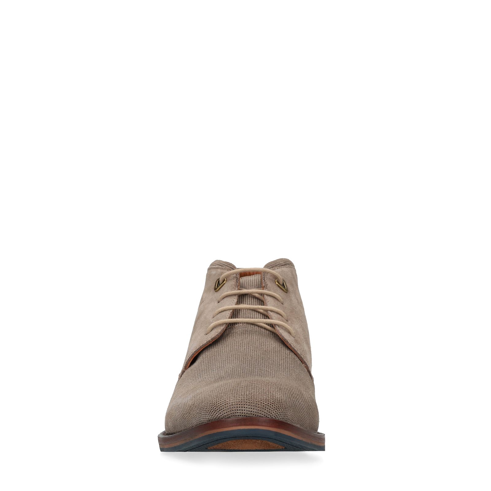 Taupe suède veterschoenen