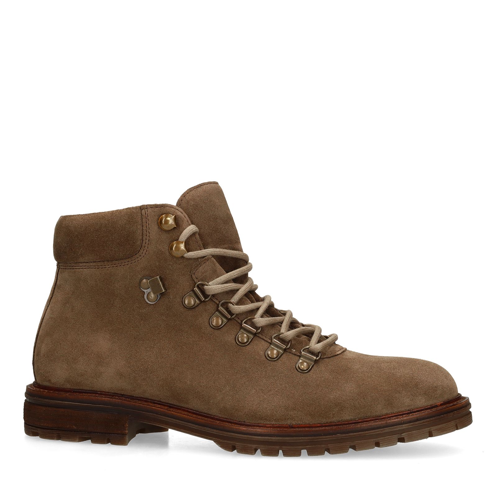 Taupe suède veterboots