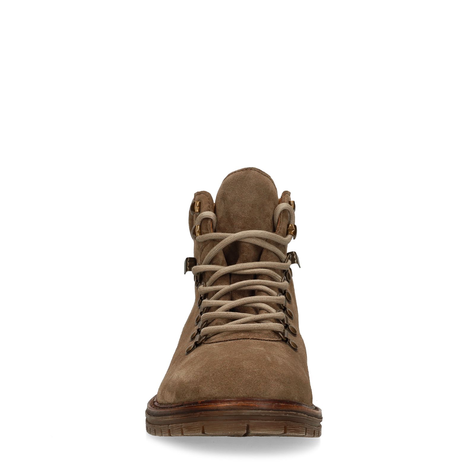 Taupe suède veterboots