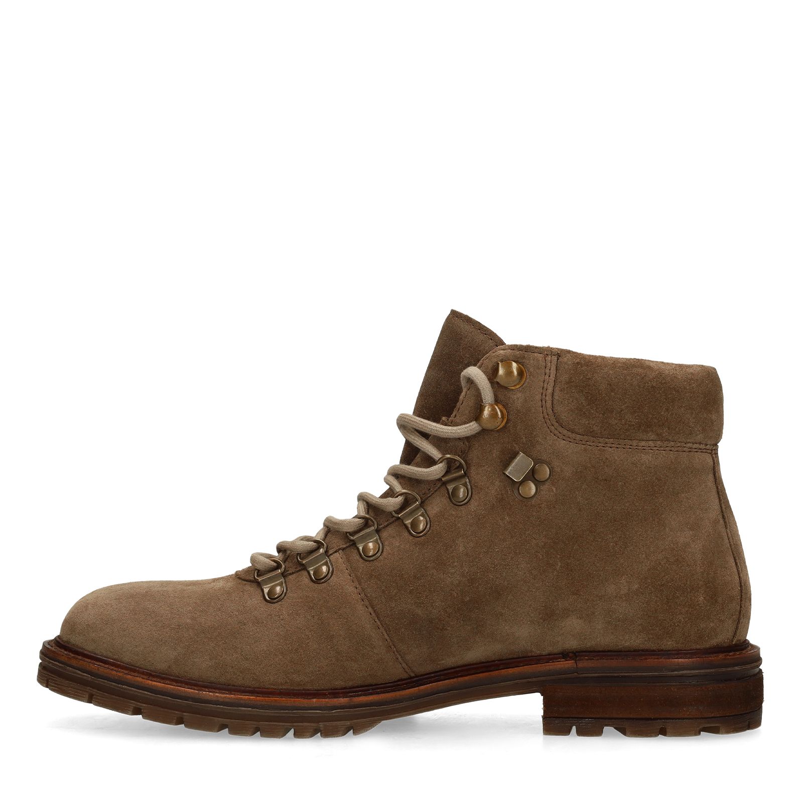 Taupe suède veterboots