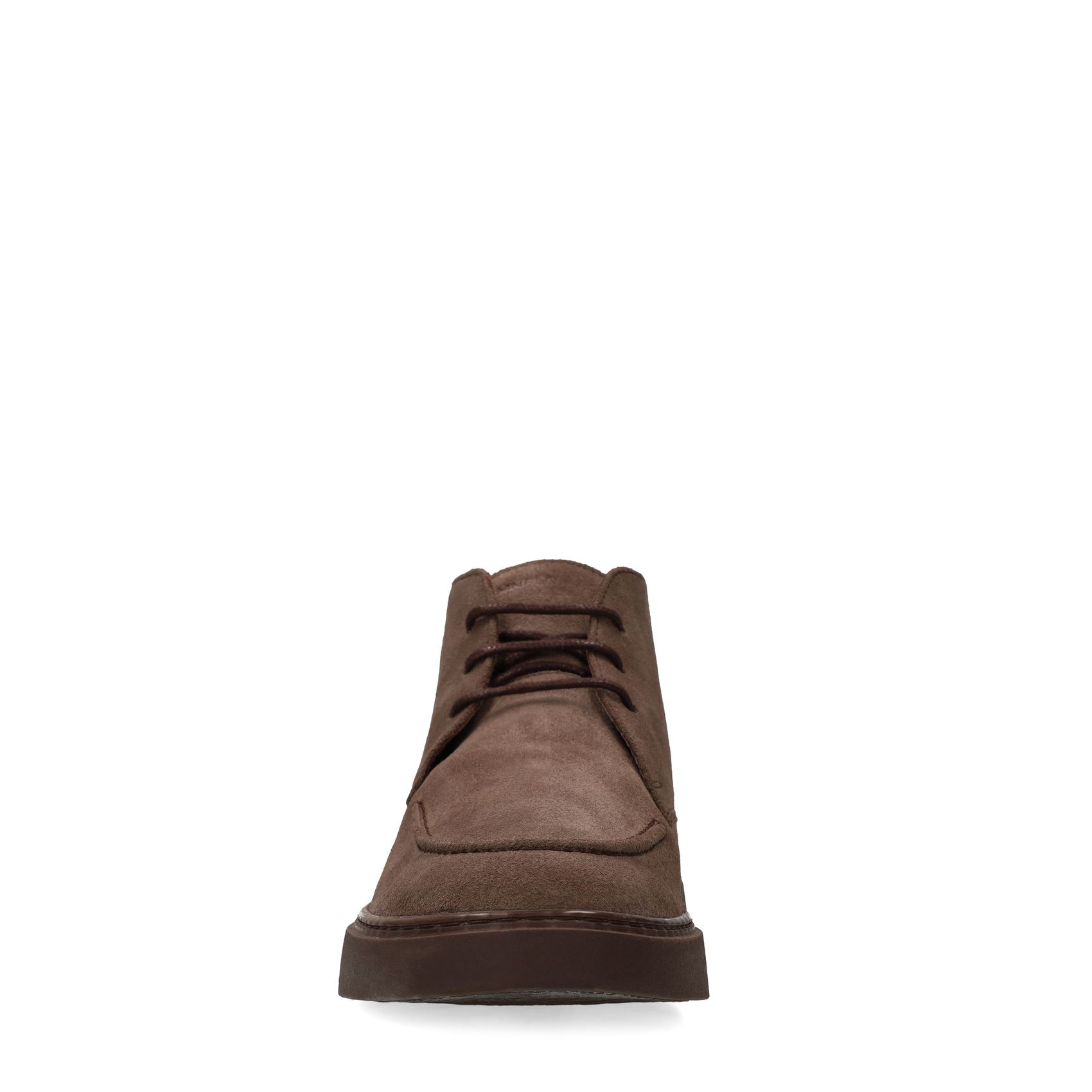 Taupefarbene Desert Boots aus Veloursleder