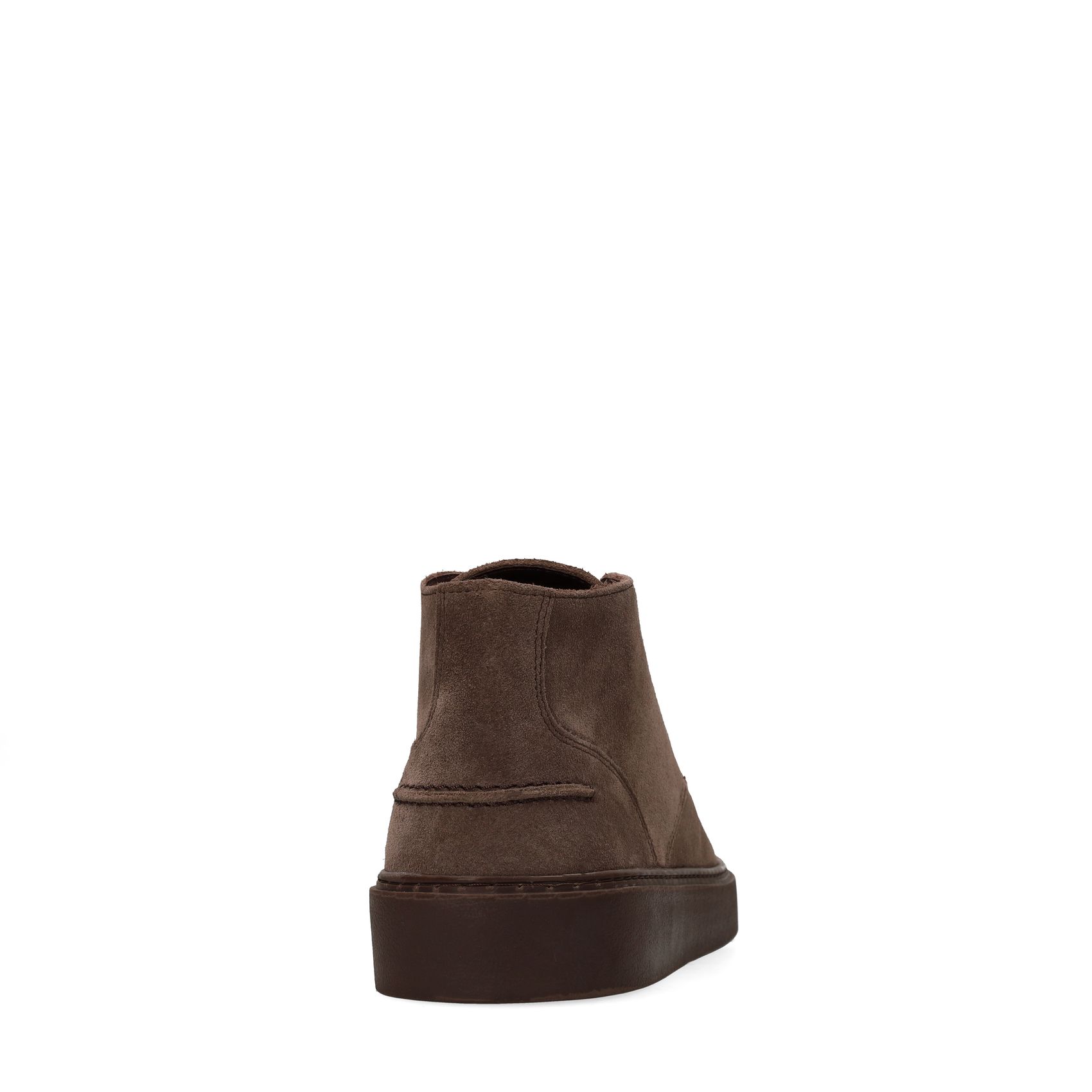 Taupefarbene Desert Boots aus Veloursleder