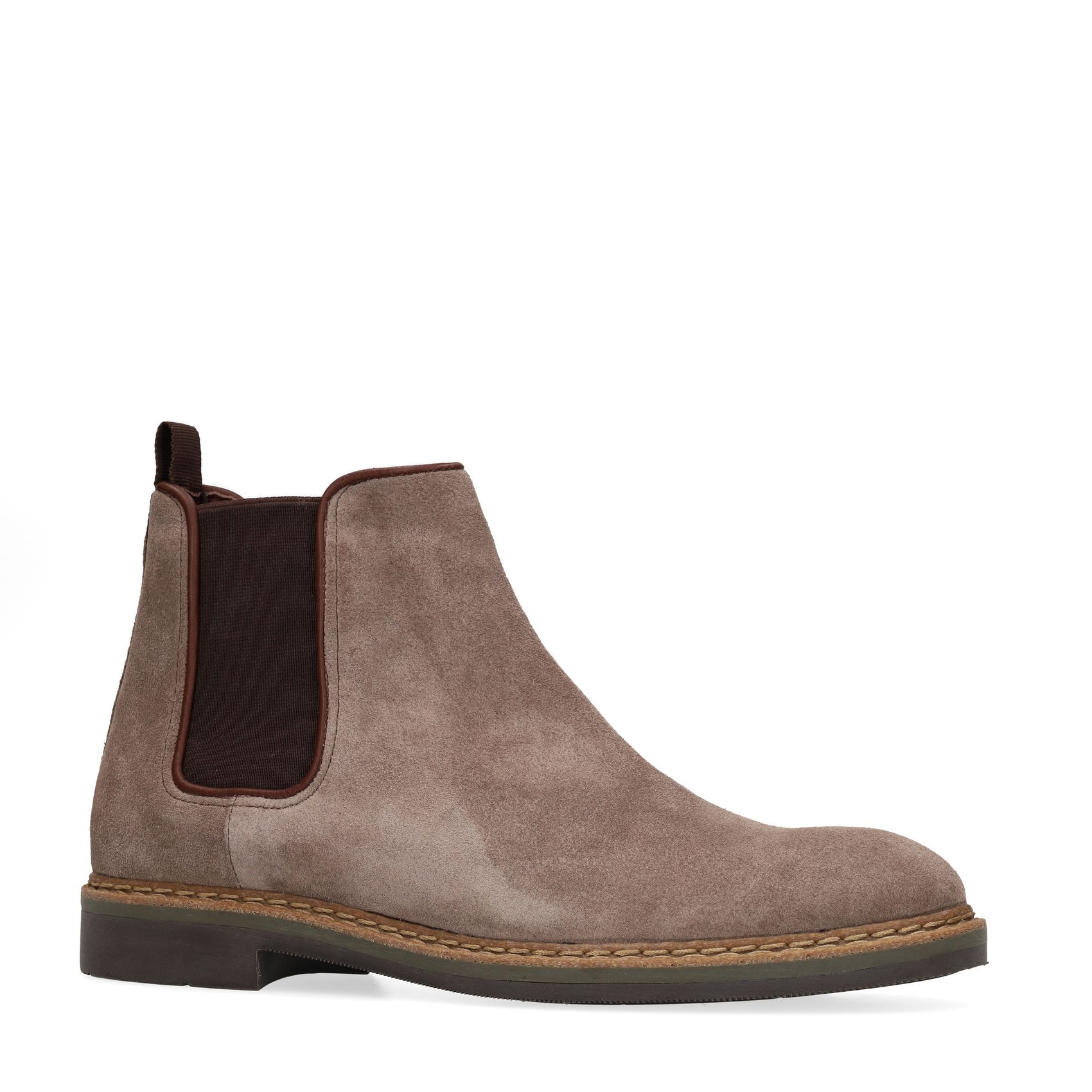 Taupe suède chelsea boots